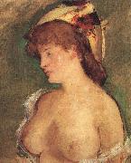 Blond Woman with Bare Breasts, Edouard Manet